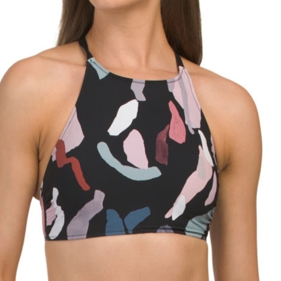 Gottex Racerback Strappy Back High Neck Bikini Top - Picture 1 of 8